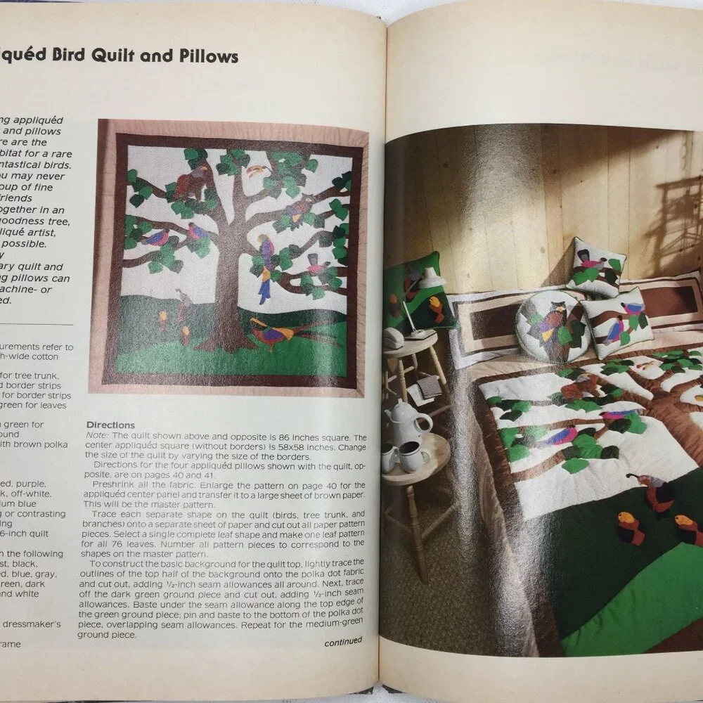 Better Homes Gardens Applique Book Quilt Quilting Sewing Projects Patterns Tips